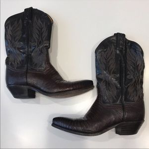 Vintage Tony Lama Lizard Cowboy Boots